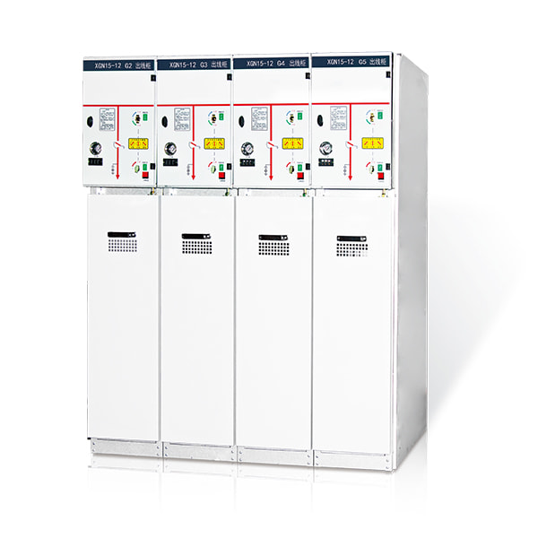 The XGN15-12 (SF6) box-type fixed AC metal-enclosed switchgear.