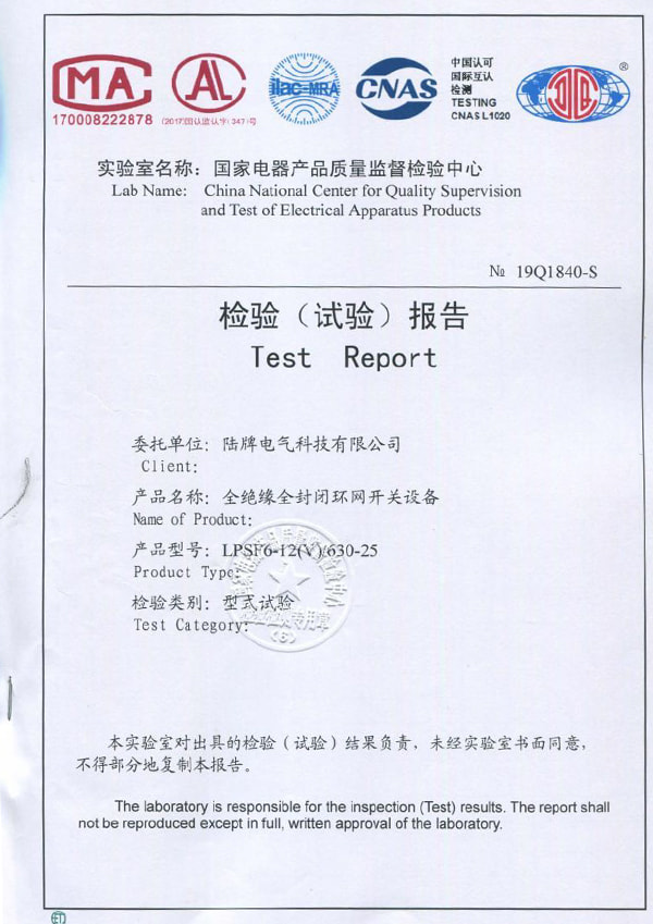 LPSF6-12V Inspection Report