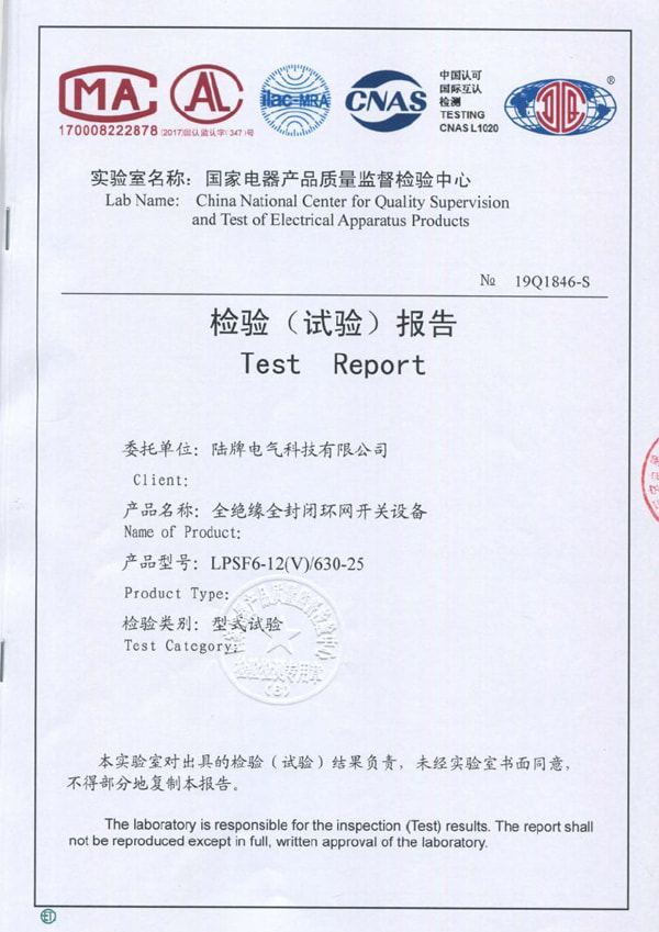 LPSF6-12V Inspection Report